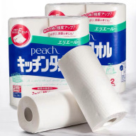 Set 2 cuộn khăn giấy lau bếp 100 tờ Peach xuất xứ Nhật Bản giấy dai thumbnail
