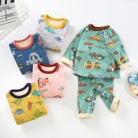 Winter Kids Pajamas Set Children Thicken Warm Velvet Underwear Set Baby Long-sleeve Sleepwear Suit Boy Girls Homewear 1-10 Years