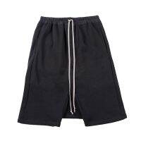 American Famous Brand RO Drawstring Pure Colour Mens Shorts Streetwear Techwear Y2k Traf Sweatpants Man Pants Mens Clothing