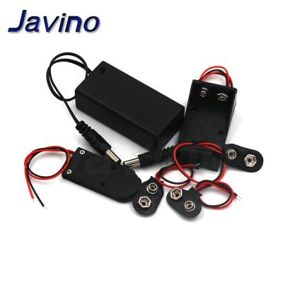 6F22 9V Battery Holder Box Case Wire With Plug Lead ON/OFF Switch Cover Case