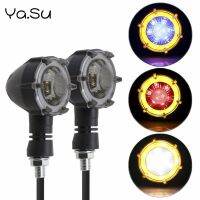 Motorcycle Universal LED Turn Signals Lights Flasher Blinker Amber Signals Daytime Light Moto Indicator Lamp Accessories