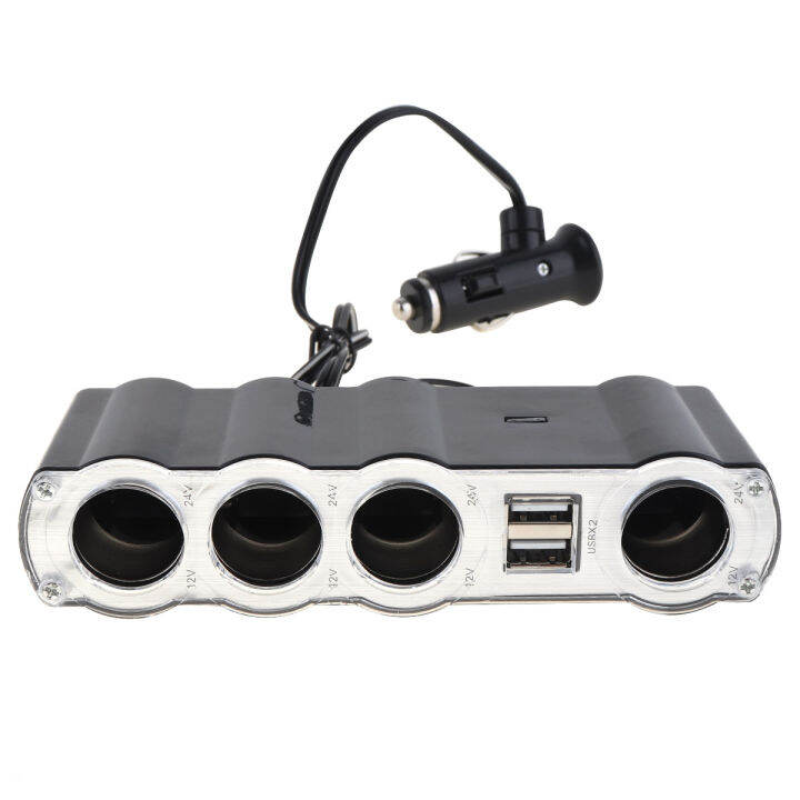 4ทิศทางหลายซ็อกเก็ตที่ชาร์จแบตในรถ-vehiclelighter-splitter-dual-usb-ปลั้กพอร์ตอะแดปเตอร์