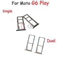 Sim Card Slot Tray Holder For Motorola Moto G6 Play Single Dual Sim Card Adapter Replacement Part