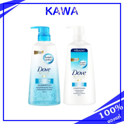 DOVE Shampoo Volume Norishment Light Blue 450 ML &amp;Conditioner Volume Norishment Light Blue 450 ML