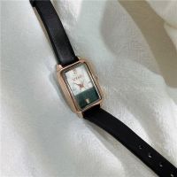 【Hot Sale】 Kong style retro literature and art light luxury rectangular watch female students exquisite niche fashion simple temperament atmospheric all-match