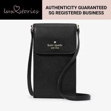 Zana Black Crossbody Handbag with Phone Charger | Everpurse