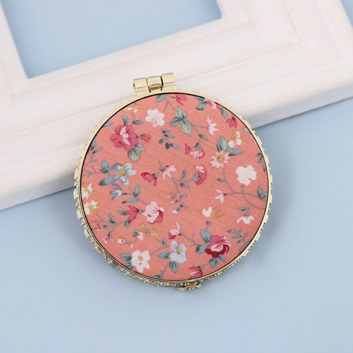 chinese-style-overseas-gift-art-retro-cloth-print-double-fold-portable-mini-makeup-mirror-womens-makeup-mirror-mirrors