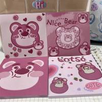 Lotso strawberry bear sticky note cartoon cute pad Stickable note