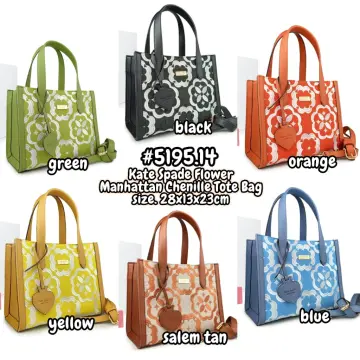 Spade Flower Monogram Manhattan Chenille Small Tote