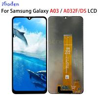 ต้นฉบับเหมาะสำหรับ Samsung Galaxy A03 A032F LCD A032M A032FD SM-A032F /DS หน้าจอดิจิตอลสัมผัสหน้าจอ LCD เหมาะสำหรับ Samsung A032ดิสเพลย์