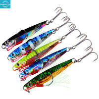 WT【ready Stock】Bionic Fishing Bait Luminous Long Casting Lure 5Colors Iron Plate Lead Fish1【cod】