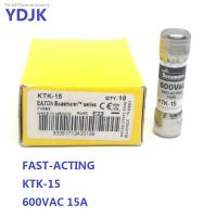 ☊♦ 1PCS New And Original Limitron Fast-acting Quick Blow Ceramic Fuse KTK-15 15A 600V 10x38mm