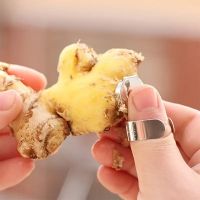 Ginger Peeler Multifunctional Garlic Peeler Peeler Stainless Steel Alloy Electroplating