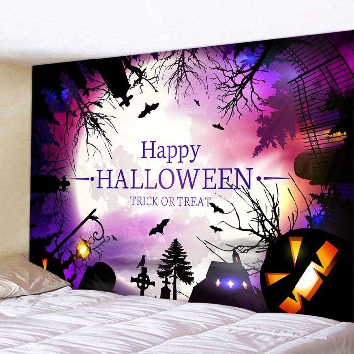 halloween-tapestry-bedspread-halloween-pumpkin-fabric-mural-living-room-carpet-wall-coverings-hippie-decor