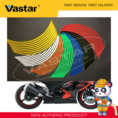 Vastar (สีเขียว) 1 เซ็ต 16 แถบ 18 นิ้วสะท้อนแสงล้อสติ๊กเกอร์ริมลายรูปลอกเทป,สะท้อนแสงริมเทปล้อลายรูปลอกตัดสำหรับรถจักรยานยนต์ล้อ 18,ความเข้มสูงเกรดสะท้อนแสงเพื่อความปลอดภัยริมเทปสำหรับจักรยานรถจักรยานยนต์รถยนต์