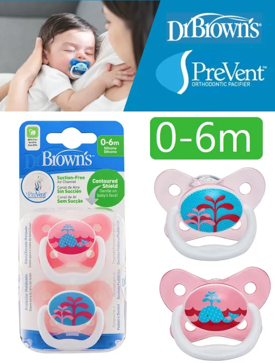Dr Brown's Prevent Orthodontic Pacifier newborn Soother (0 to 6 Months