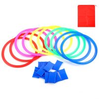 Flash Sale Children Games Hopscotch Jump Rings Set Kids Sensory Play Training Sports Toy