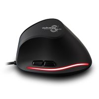 ZZOOI ZELOTES T20 Wired Mouse Vertical Rechargeable Ergonomic 3200 DPI USB Optical Mouse Wired Right Hand Vertical RGB