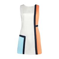 MISS JANE COLOR BLOCK SLEEVELESS MINI DRESS