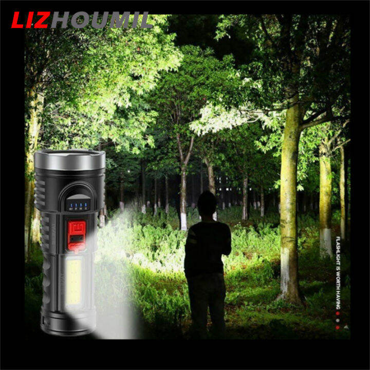 lizhoumil-ไฟฉายกล-led-100000lm-สุดสว่าง-ipx4กันน้ำ1200mah-แบตเตอรี่ไฟหน้ายูเอสบีแบบชาร์จและแบบพกพาได้