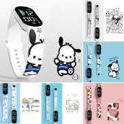 Digital Watch Soft Touch Silicone Wristband Watch Waterproof Cartoon Dog