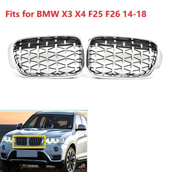 2pcs-set-front-kidney-grilles-diamond-meteor-style-chrome-fits-for-x3-x4-f25-f26-14-18