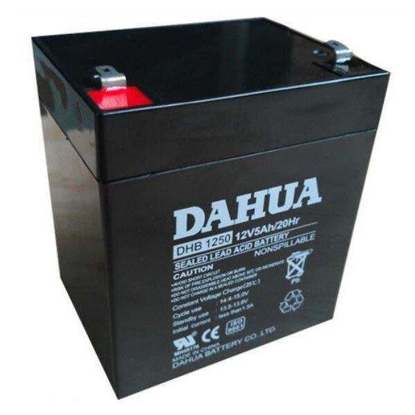 Dahua 12V 5Ah 20hr Battery 12 Volts 5 Ampere UPS Replaces 12V 4.5Ah 4 ...