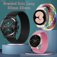 ☂۩✆ Braided Solo Loop For Samsung Galaxy watch 4/5/pro 44mm/40mm/classic strap 46mm/42mm/active 2/Gear S3 bracelet 20mm/22mm Band