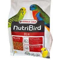 Nutribird B14 (โฉมใหม่) สูตร Tropical 800g นูทริเบิร์ด อาหารนก หงษ์หยก พารากีตเล็ก เลิฟเบิร์ด แก้วเล็ก เม็ดสีกลมเล็ก