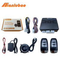 Manlubao D7 Universal 12Vรถไร้กุญแจการเข้าระบบเครื่องควบคุมการเริ่มต้น &amp; เครื่องยนต์Pushปุ่มเริ่มสัญญาณเตือนจับแรงสั่นสะเทือนชุดอุปกรณ์สำหรับล็อครถเครื่องยนต์Pushเริ่มปลุกระบบหยุดเครื่องยนต์หยุดSmartkey【สำหรับToyot AมือNissan】