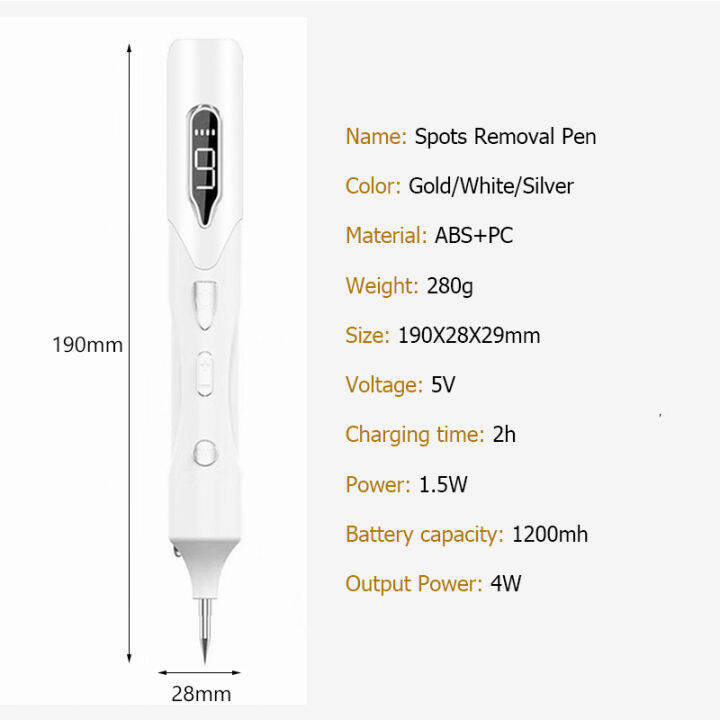 ปากกาพลาสม่าจอ-เลเซอร์ปากกาพลาสม่า-เลเซอร์ลบรอยดำ-เลเซอร์ลบรอยสัก-เครื่องกำจัดจุดด่างดำ-facial-mole-remover-เครื่องจี้ไฝเพื่อผิว