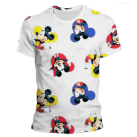 Mickey 2023 Tops Tee Mouse t Shirt Men Fashion Cartoon Anime 3d Print Summer Streetwear Women Short Sleeve Fashion Versatile Style