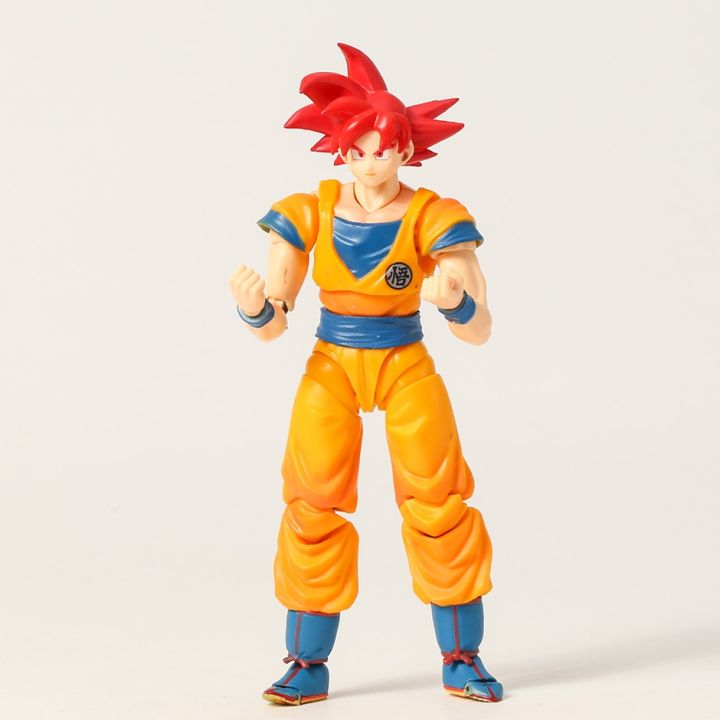 ของเล่นรูปแบบ-brinquedos-ขยับได้ข้อต่อตุ๊กตาขยับแขนขาได้-goku-สีแดงเทพซุปเปอร์ไวย่าดราก้อนบอล-z-shf