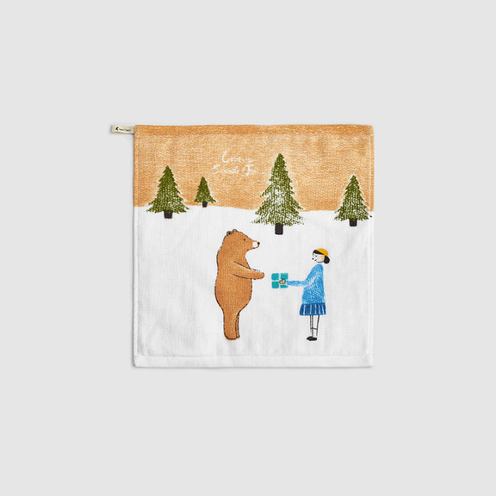 1pc-34x34cm-small-square-gauze-cotton-cartoon-animal-printed-childrens-kids-baby-face-towel