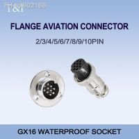 ☜ 5sets GX16 Flange mounting 3-hole fixing aviation connector plug socket 2/3/4/5/6/7/8/9/10pin circular connectors