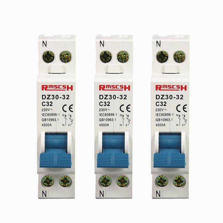 Mini Circuit Breaker DPN DZ30-32 1P + N 10A 16A 20A 25A 32A 220V 230V ...