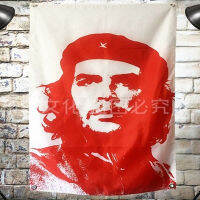 "Guevara" วงร็อคขนาดใหญ่ธงผ้าแบนเนอร์ภาพวาดผนังโปสเตอร์ย้อนยุคเพลงพื้นหลังงานเลี้ยงตกแต่ง