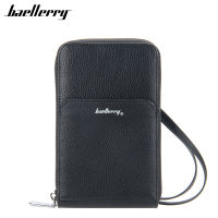 Baellerry Designer Luxury Men Wallet Big Capacity Clutch Bag Zipper Purse Vintage Business Phone Wallets Card Holder Money Bags