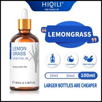 HIQILI 100ML Lemongrass Essential Oils,100% Pure Nature for Aromatherapy | for Diffuser,Humidifier,Massage | Mosquito Repellent