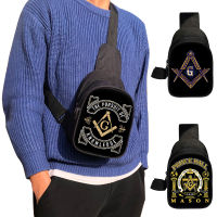 Masonic Illuminati Pyramid Eye Chest กระเป๋า Freemason Crossbody กระเป๋าสำหรับเดินทาง All Seeing Eye ไหล่กระเป๋าศัพท์ผู้ถือกระเป๋า