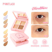 PINKFLASH More&amp;More Double Fit Full Coverage Concealer Palette Flawless High Coverage Lightweight Moisturizing Non-creaseing Correcting Long-lasting Waterproof Multi-use