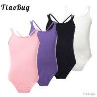 Girls Spaghetti Strap Ballet Dance Gymnastic Leotard Criss Cross Back Bodysuit Ballerina Dancer Ballet Dress Performance Clothes