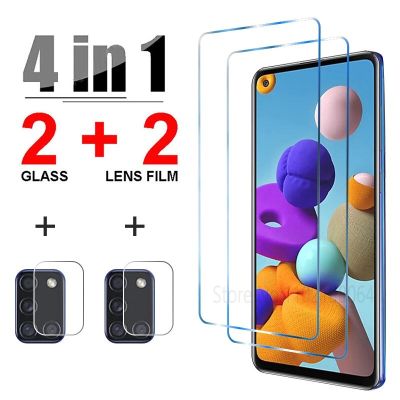 4in1 Tempered Glass for Samsung Galaxy A54 A34 A14 A53 A72 5G A31 A52S Camera Len Screen Protector For Galaxy A52 A73 A51 A71