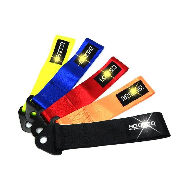 JDM Sparco Towing Ropes Car Styling Tow Straps Strength Legit Towing Strap with Screw Bolt and