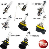 Flytop Car Headlight Super Bright Halogen Bulb 1PCS H1 H3 H4 H7 H8 H11 9005 HB3 9006 HB4 12V 4000K Clear Fog Lights Driving Lamp