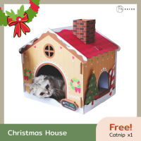 KAFBO Christmas House บ้านแมวคริสมาสต์ ที่ลับเล็บแมว