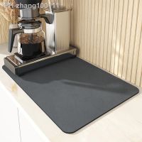 Anti-slip Dish Drying Table Mat For Drying Dishes Absorbent Draining Mat Diatomite Kitchen Accessories Drainer Placemat Hot Pad