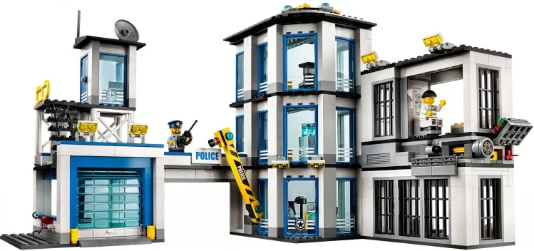 Genuine LEG/O Lego building block toys City City Series Police Headquarters  60141 