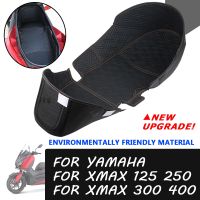 สำหรับยามาฮ่า XMAX300 XMAX 300 X-MAX 250 125 400ที่นั่งรถจักรยานยนต์ของบรรทุกหีบใส่ของแผ่นรองคอแผ่นหุ้มกันรอยที่เก็บหนังเสื่อกล่อง