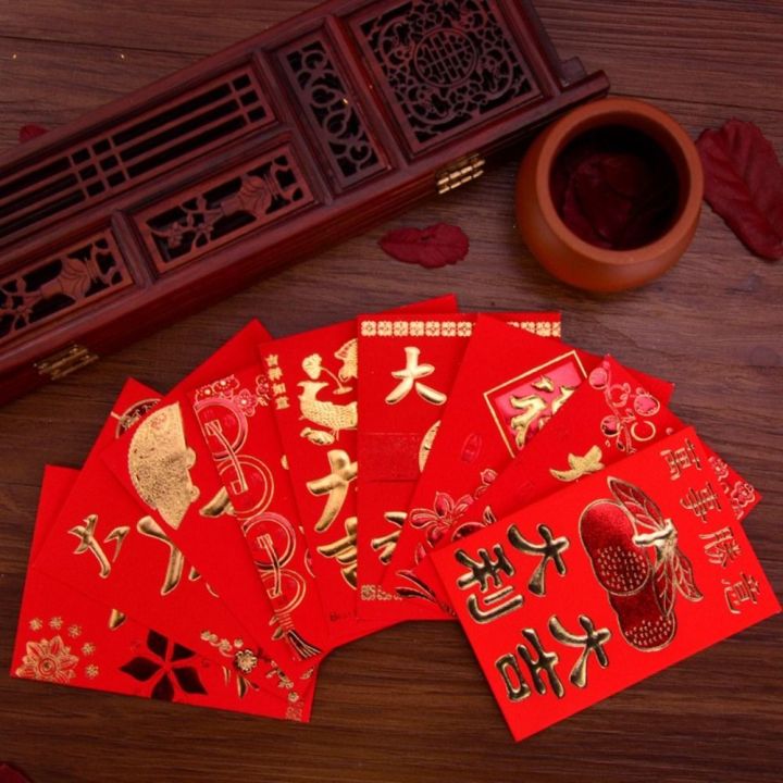 30PCS Chinese New Year Red Money Envelope HongBao Red Packet Red
